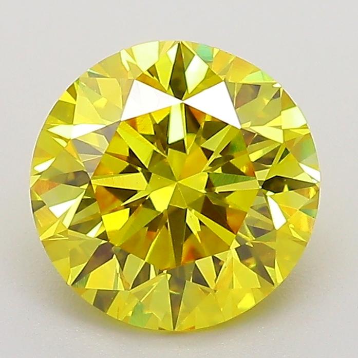 2.02 Ct. Fancy Intense  Yellow Round Lab Grown Diamond