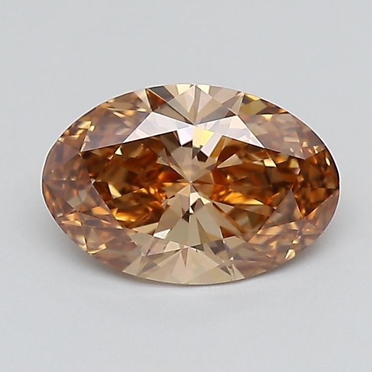 1.52 Ct. Fancy Light  Brown Oval Lab Grown Diamond