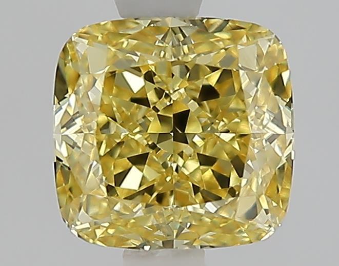 1.60 Ct. Fancy Intense Yellow Cushion Lab Grown Diamond