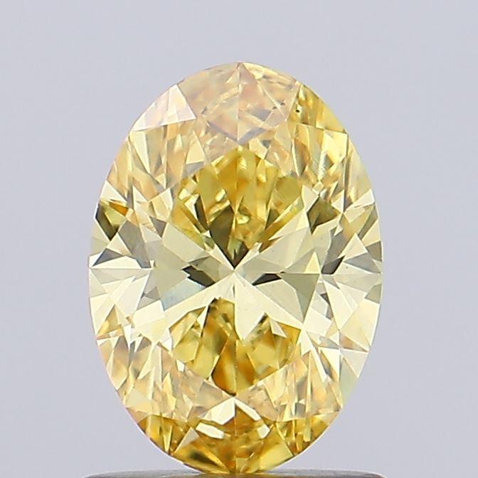 1.00 Ct. Fancy Intense Yellow Oval Lab Grown Diamond