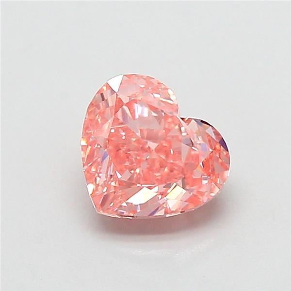 1.28 Ct. Fancy Vivid Pink Heart Lab Grown Diamond