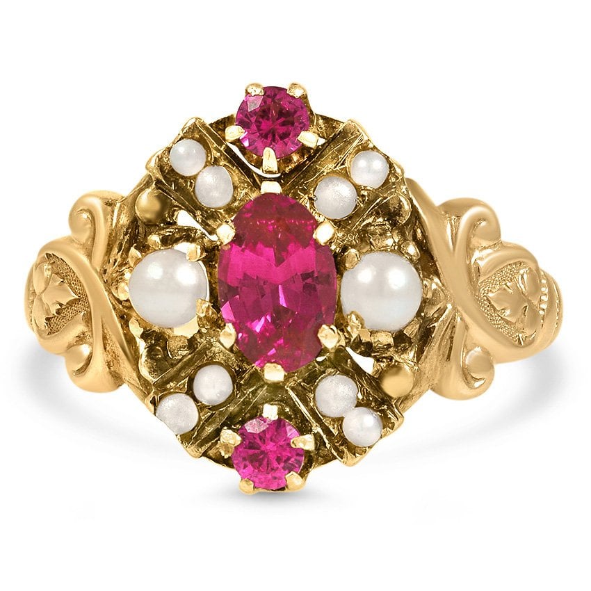 Victorian Ruby Vintage Ring