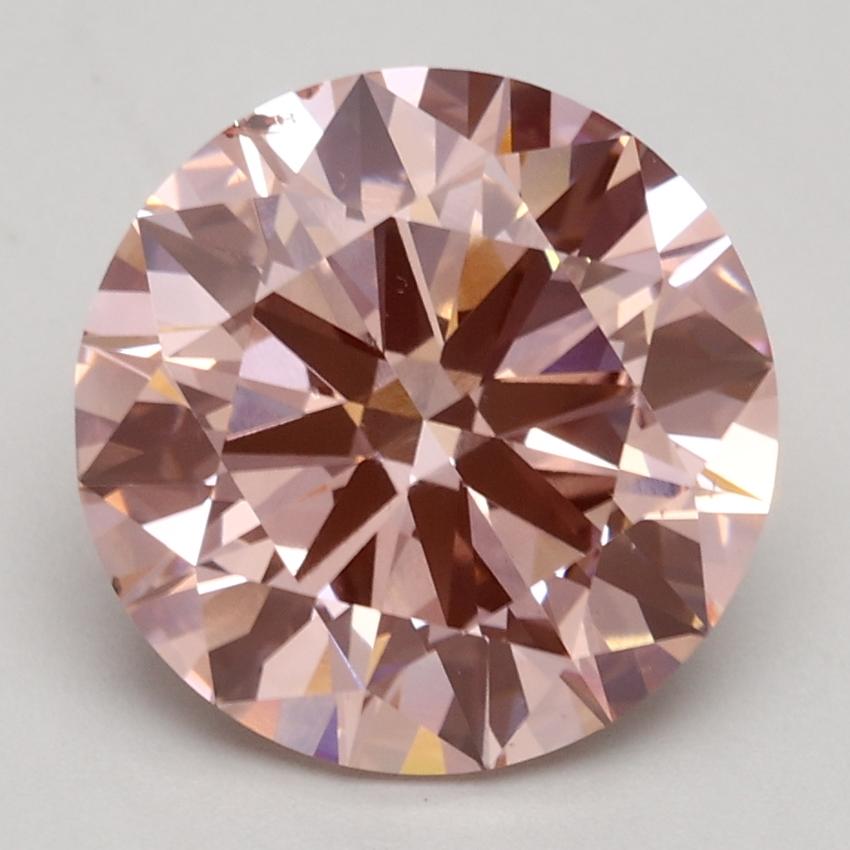 3.00 Ct. Fancy Intense Pink Round Lab Grown Diamond