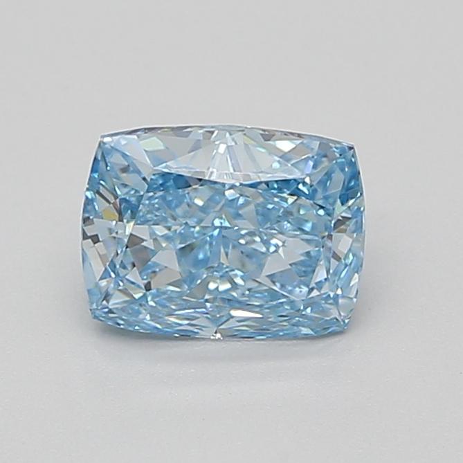 1.50 Ct. Fancy Vivid Blue Cushion Lab Grown Diamond