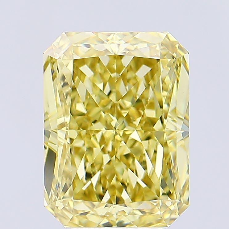 5.58 Ct. Fancy Intense Yellow Radiant Lab Grown Diamond