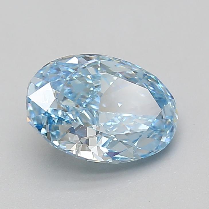 2.10 Ct. Fancy Vivid Blue Oval Lab Grown Diamond
