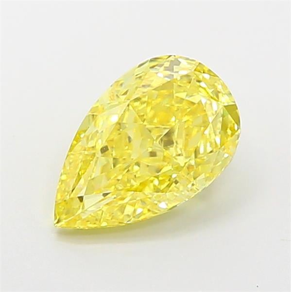 1.63 Ct. Fancy Vivid Yellow Pear Lab Grown Diamond