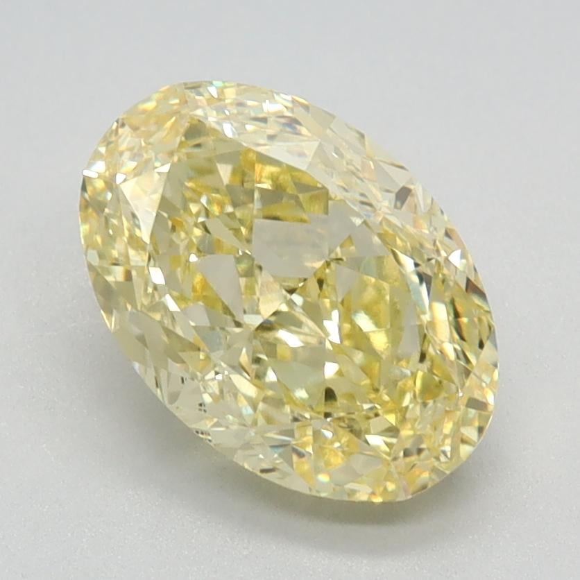 1.84 Ct. Fancy Intense Yellow Oval Lab Grown Diamond