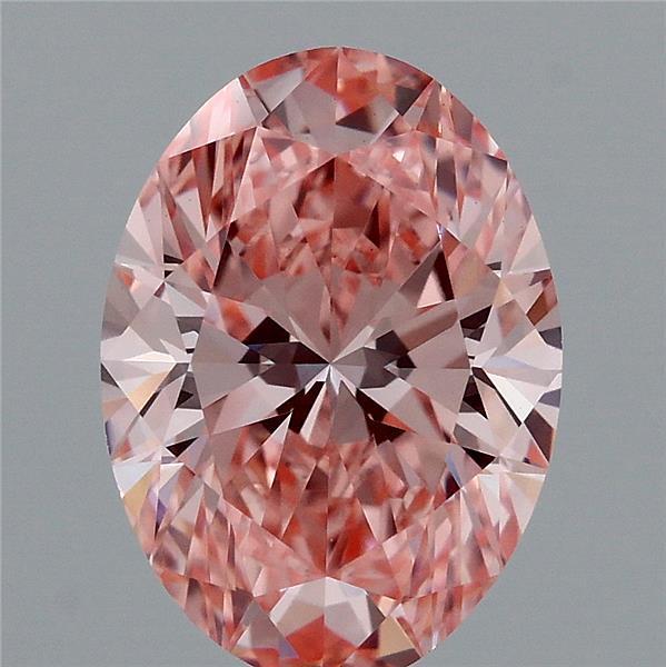 1.76 Ct. Fancy Vivid Pink Oval Lab Grown Diamond