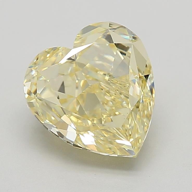 3.01 Ct. Fancy Intense  Yellow Heart Lab Grown Diamond