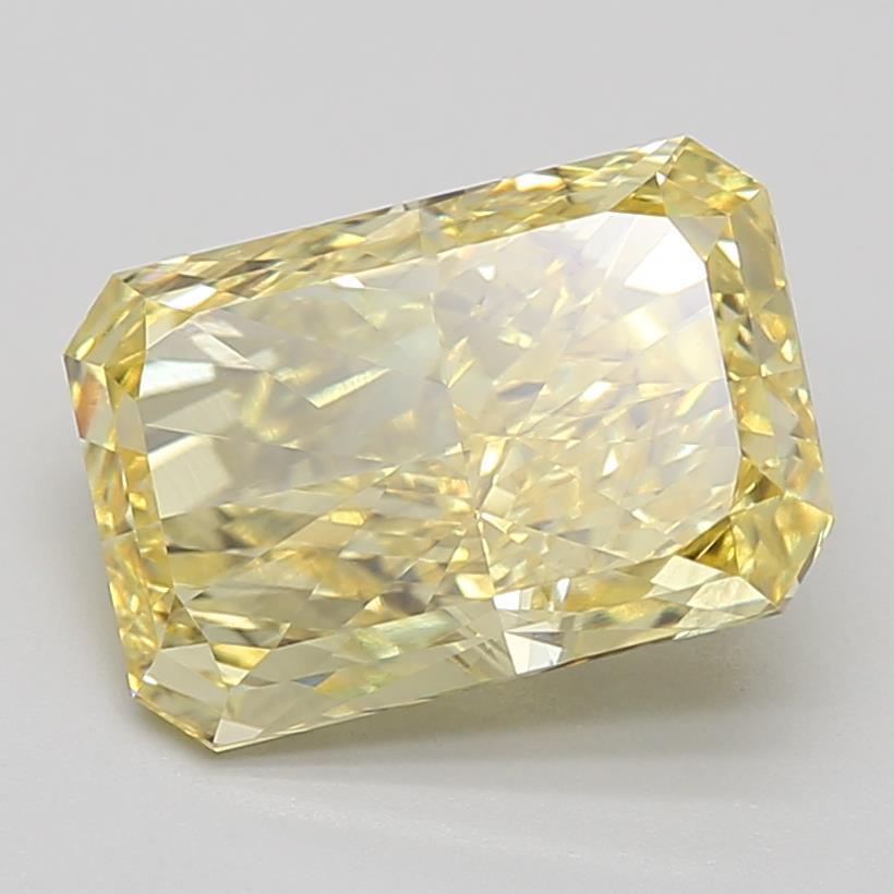 2.87 Ct. Fancy Vivid Yellow Radiant Lab Grown Diamond