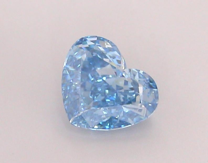 1.21 Ct. Fancy Vivid  Blue Heart Lab Grown Diamond