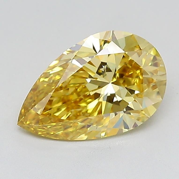 2.00 Ct. Fancy Intense  Yellow Pear Lab Grown Diamond