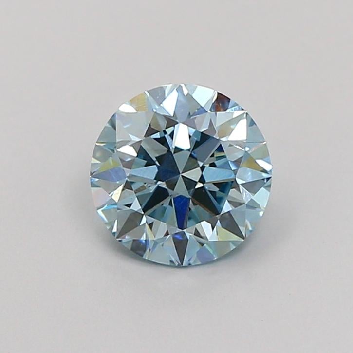 1.02 Ct. Fancy Vivid  Blue Round Lab Grown Diamond
