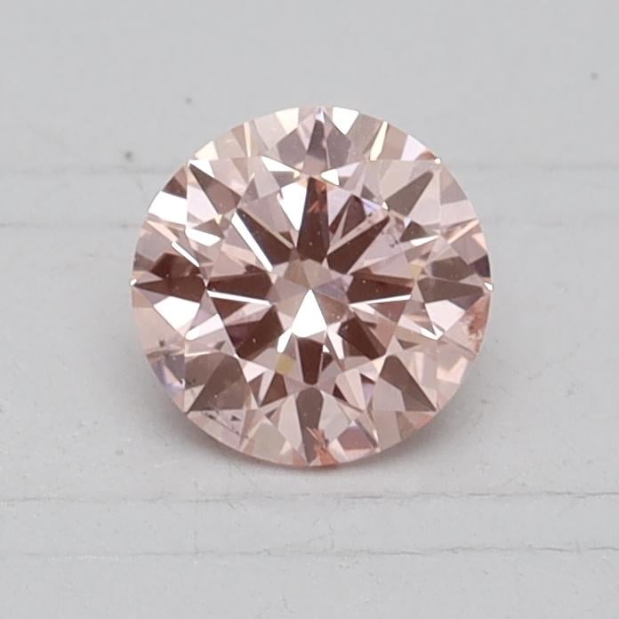 0.50 Ct. Fancy Vivid Pink Round Lab Grown Diamond