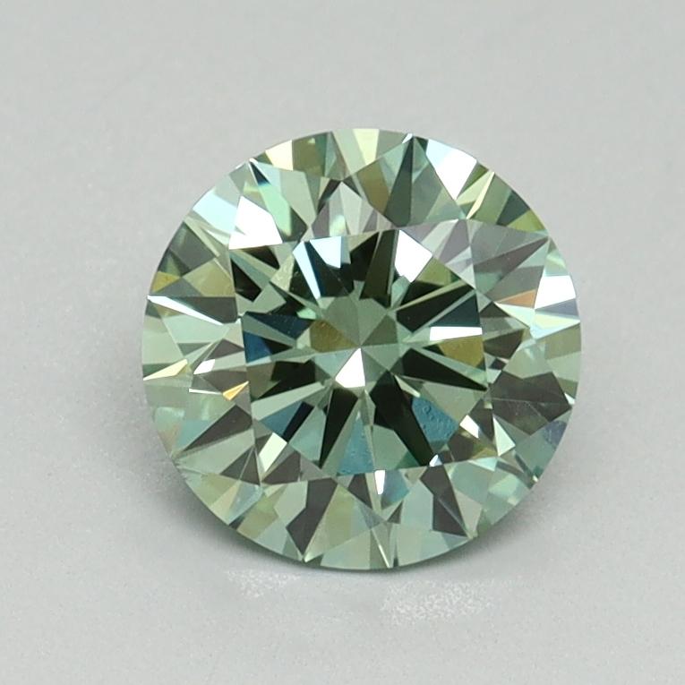 1.02 Ct. Fancy Vivid Green Round Lab Grown Diamond