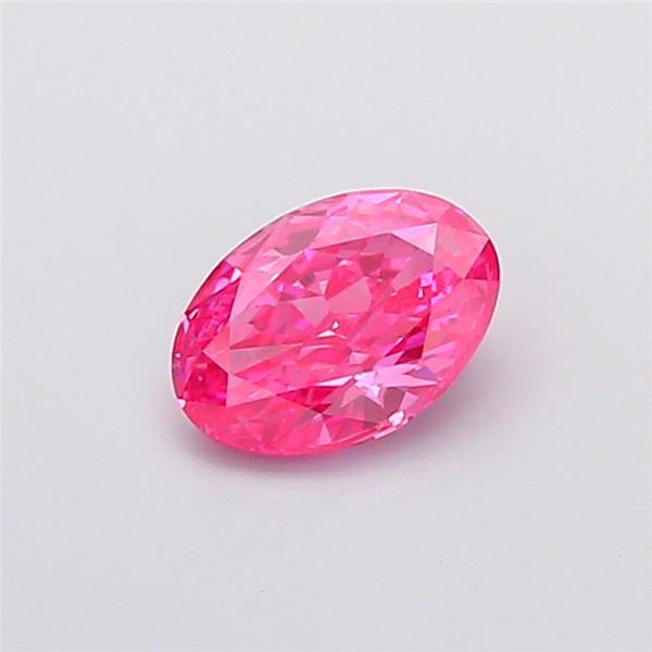 1.08 Ct. Fancy Vivid Pink Oval Lab Grown Diamond