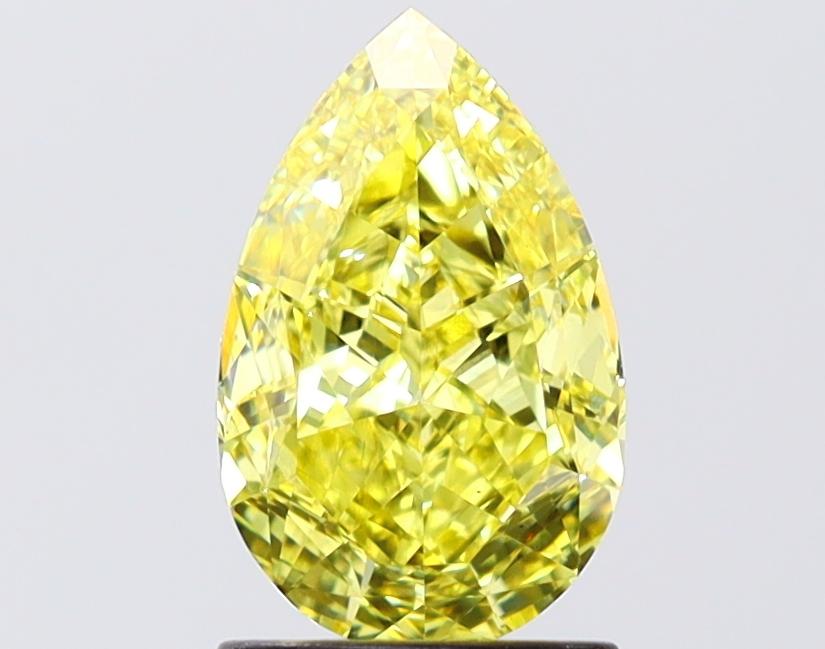 1.59 Ct. Fancy Vivid Yellow Yellow Pear Lab Grown Diamond
