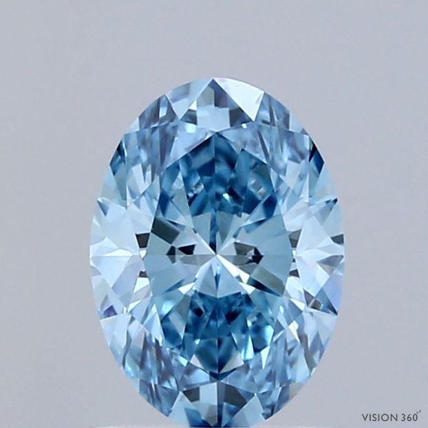 1.07 Ct. Fancy Blue Oval Lab Grown Diamond