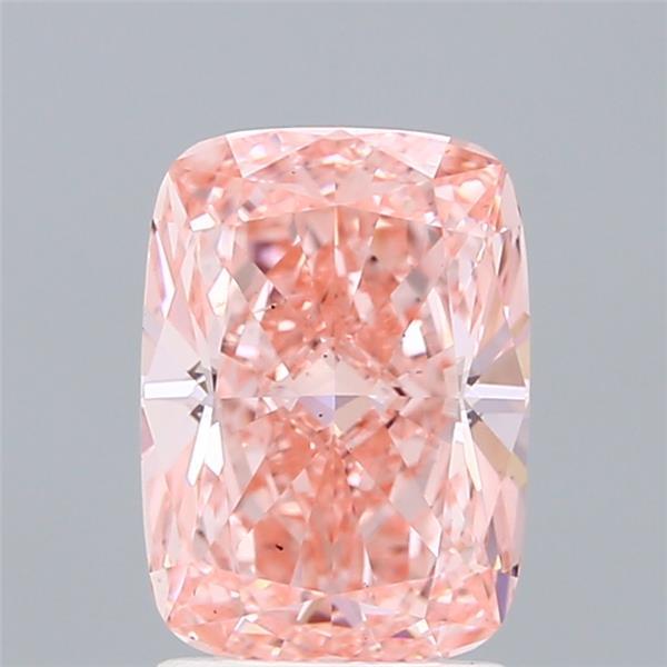 1.83 Ct. Fancy Vivid Pink Cushion Lab Grown Diamond