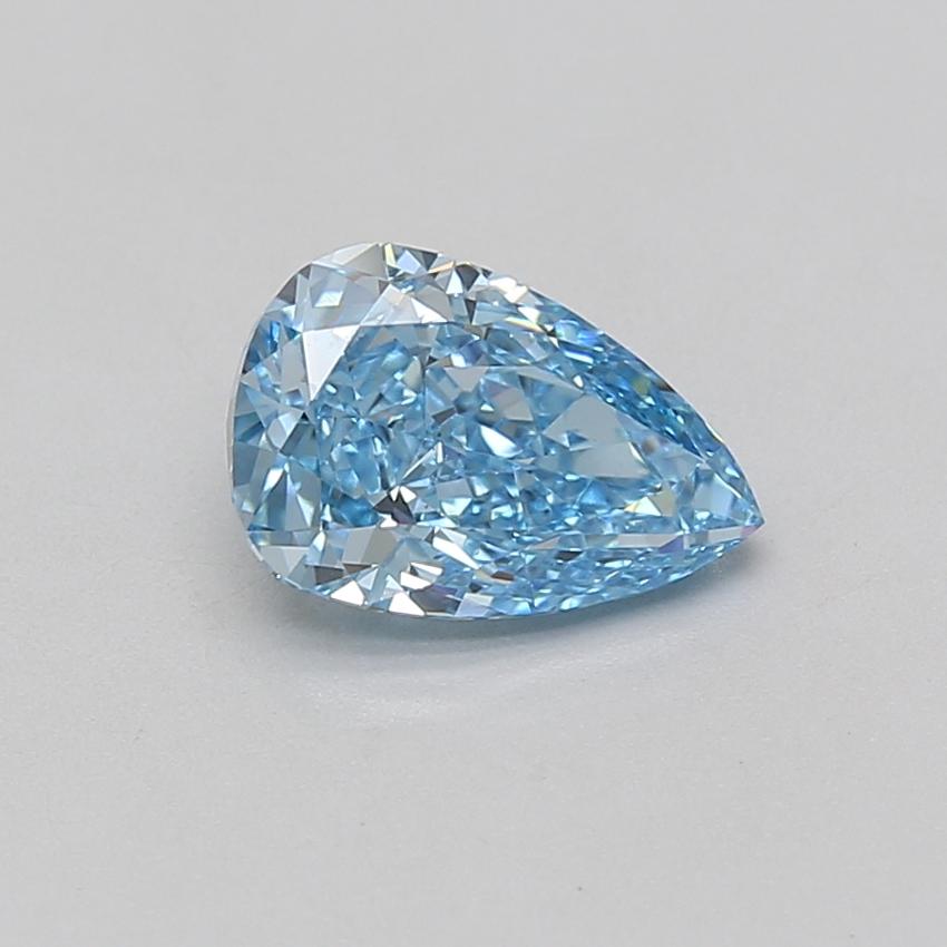 1.56 Ct. Fancy Vivid Blue Pear Lab Grown Diamond