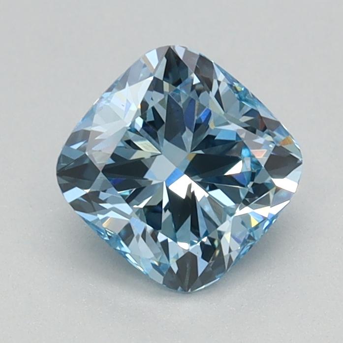 0.83 Ct. Fancy Intense Blue Cushion Lab Grown Diamond