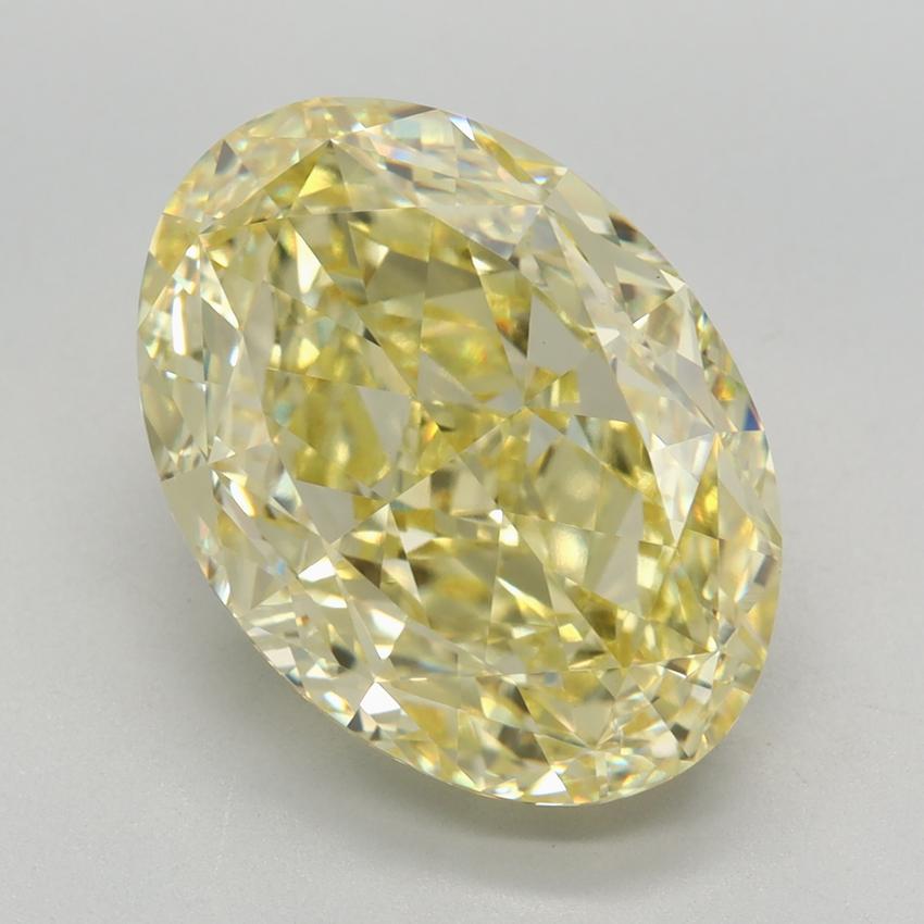 8.53 Ct. Fancy Intense Yellow Oval Lab Grown Diamond