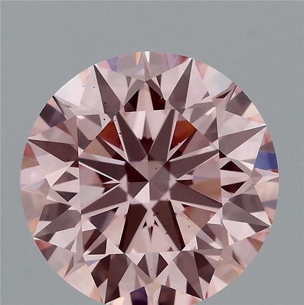 2.21 Ct. Fancy Intense Pink Round Lab Grown Diamond