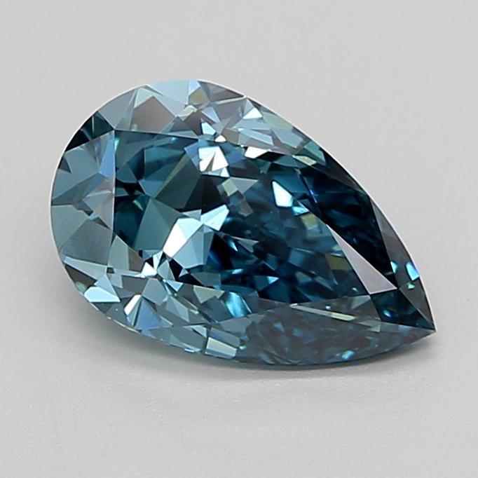2.11 Ct. Fancy Vivid  Blue Pear Lab Grown Diamond
