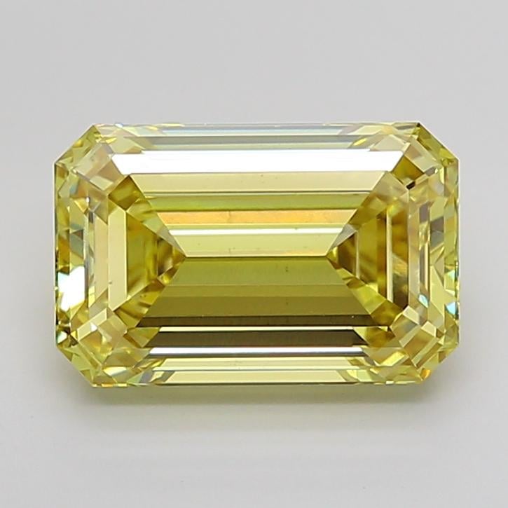 5.33 Ct. Fancy Intense  Yellow Emerald Lab Grown Diamond