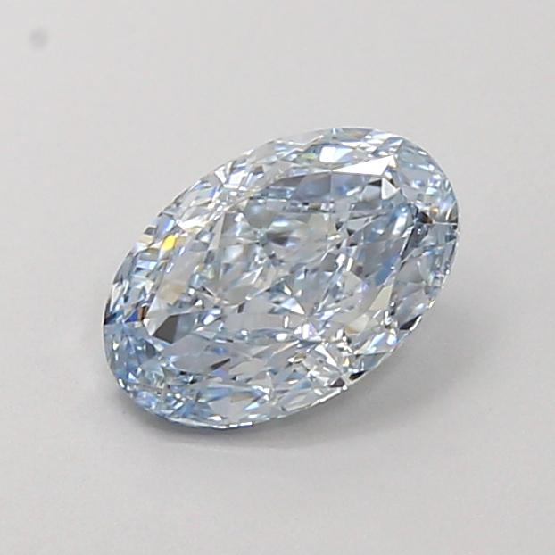 1.07 Ct. Fancy Intense  Blue Oval Lab Grown Diamond
