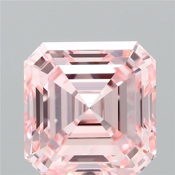 3.00 Ct. Fancy Intense Pink Asscher Lab Grown Diamond