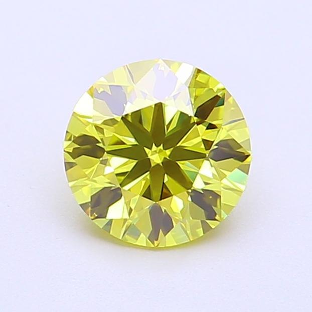 1.00 Ct. Fancy Vivid  Yellow Round Lab Grown Diamond
