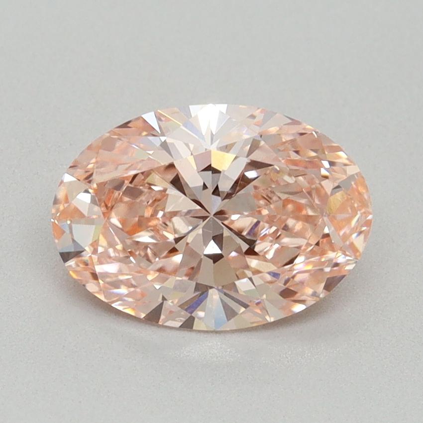 1.58 Ct. Fancy Vivid Pink Oval Lab Grown Diamond