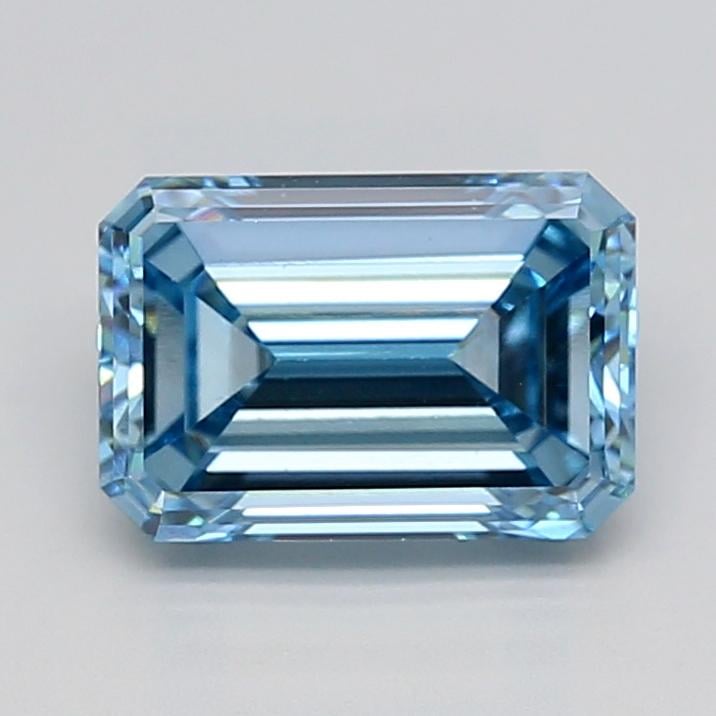 3.12 Ct. Fancy Vivid  Blue Emerald Lab Grown Diamond