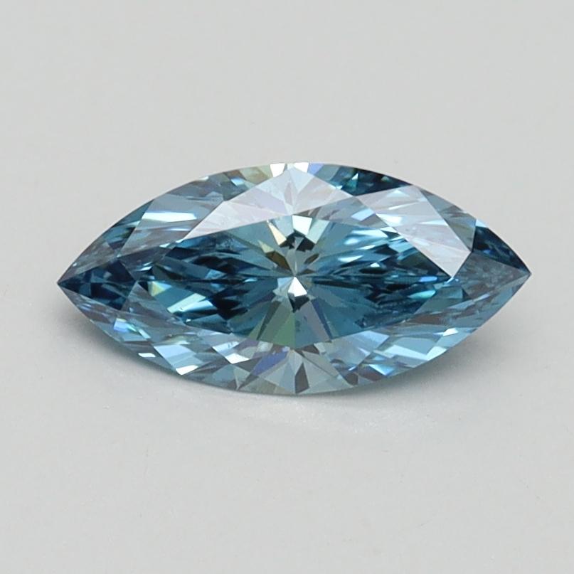 0.60 Ct. Fancy Vivid Blue Marquise Lab Grown Diamond