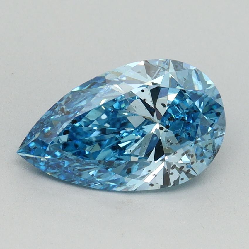 1.52 Ct. Fancy Vivid Blue Pear Lab Grown Diamond