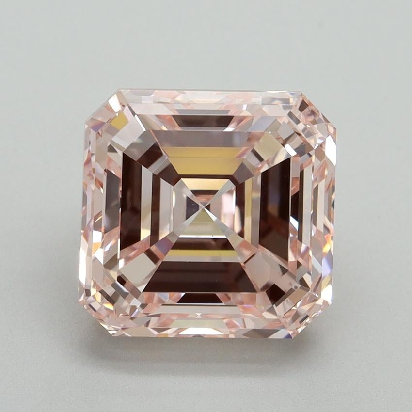 5.00 Ct. Fancy Intense Pink Asscher Lab Grown Diamond