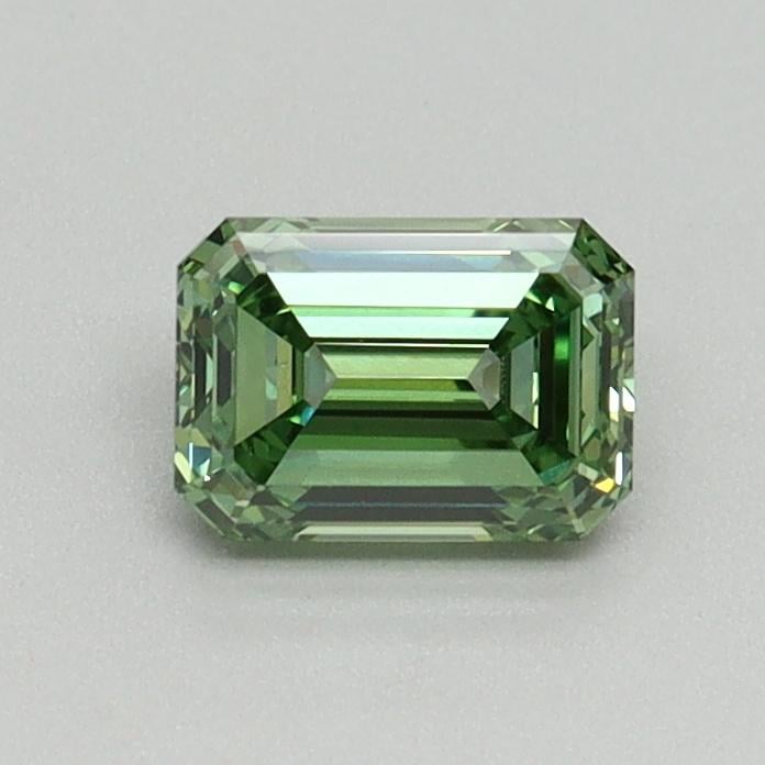 0.63 Ct. Fancy Vivid Pacific Green Emerald Lab Grown Diamond