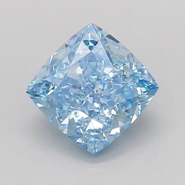 1.48 Ct. Fancy Vivid Blue Cushion Lab Grown Diamond