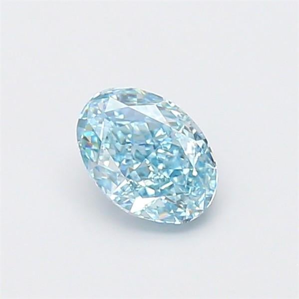 1.01 Ct. Fancy Vivid Green Oval Lab Grown Diamond