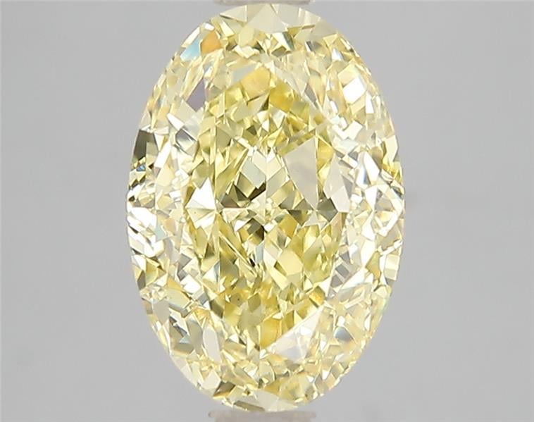 3.03 Ct. Fancy Vivid Yellow Oval Lab Grown Diamond