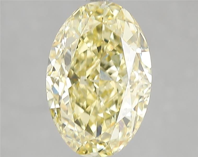 3.06 Ct. Fancy Intense Yellow Oval Lab Grown Diamond