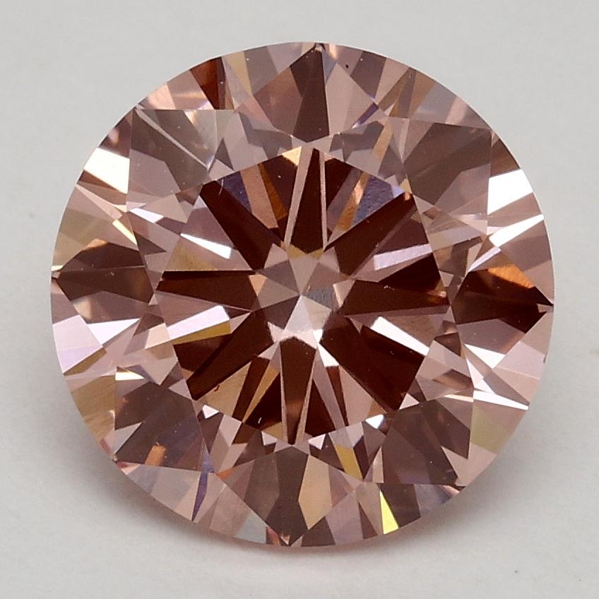 2.30 Ct. Fancy Intense Pink Round Lab Grown Diamond