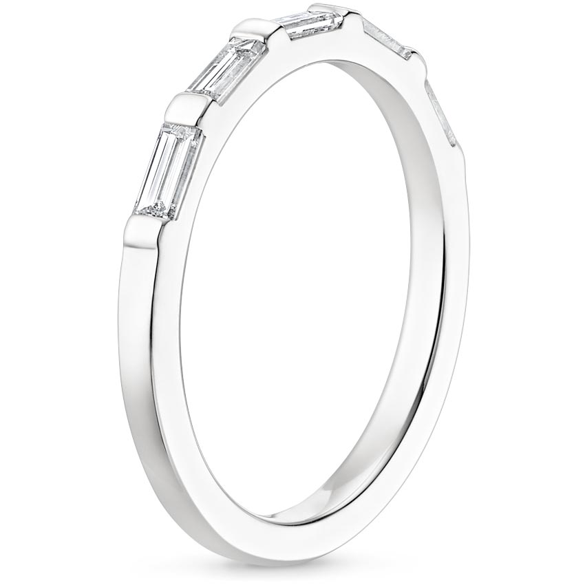 18K White Gold Lane Diamond Ring (1/3 ct. tw.), large side view