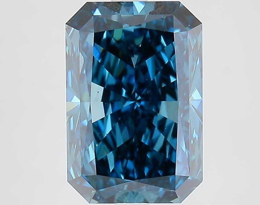 1.02 Ct. Fancy Vivid Green Radiant Lab Grown Diamond