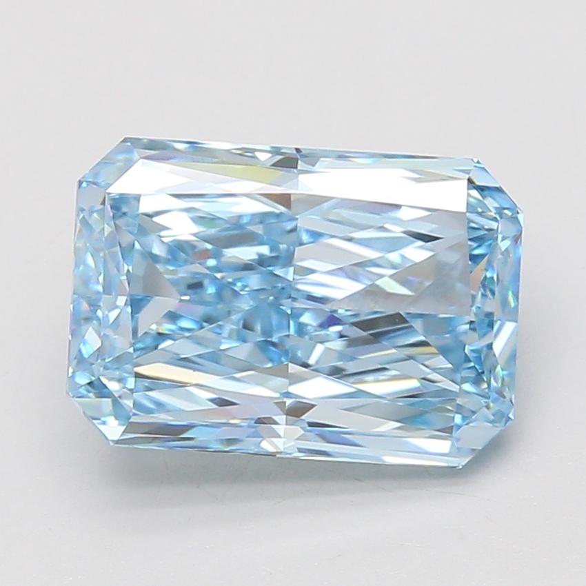 5.05 Ct. Fancy Vivid Blue Radiant Lab Grown Diamond