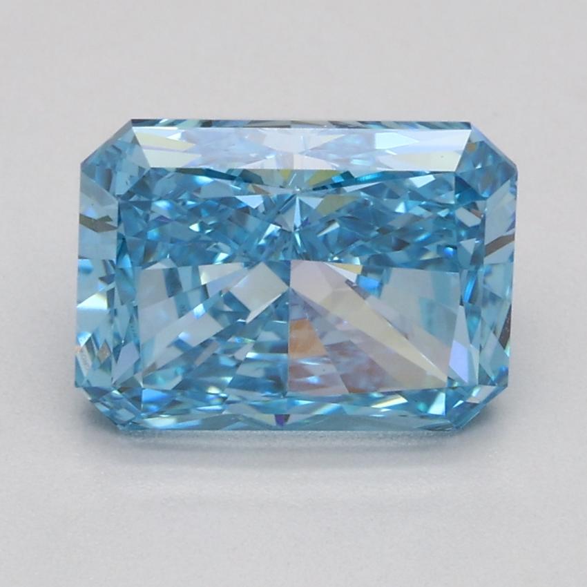1.73 Ct. Fancy Vivid Blue Radiant Lab Grown Diamond
