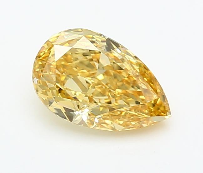 1.0 Ct. Fancy Vivid  Yellow Pear Lab Grown Diamond