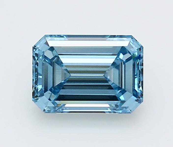 1.98 Ct. Fancy Vivid  Blue Emerald Lab Grown Diamond